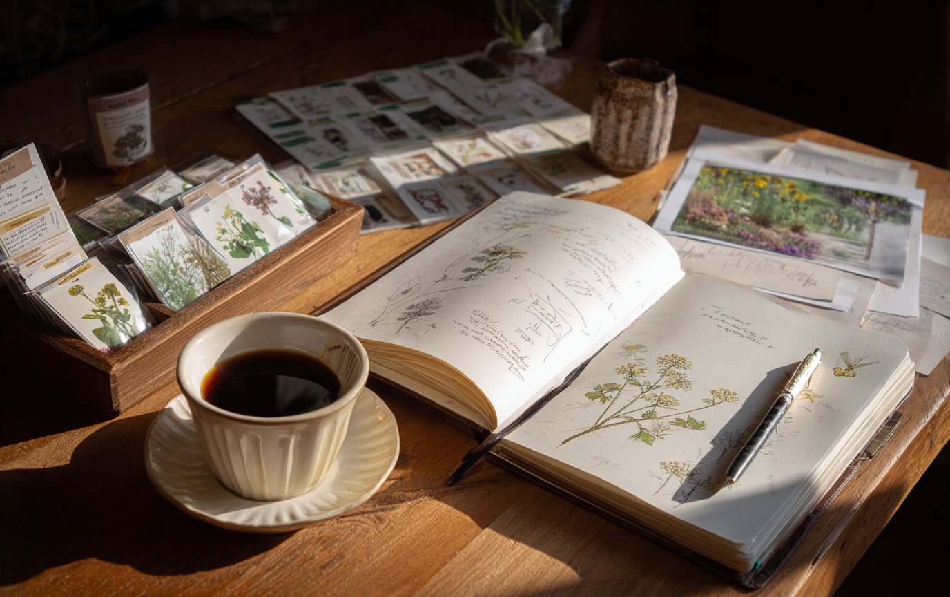 Tuinkalender met seizoensplanning voor het maken van een beplantingsplan