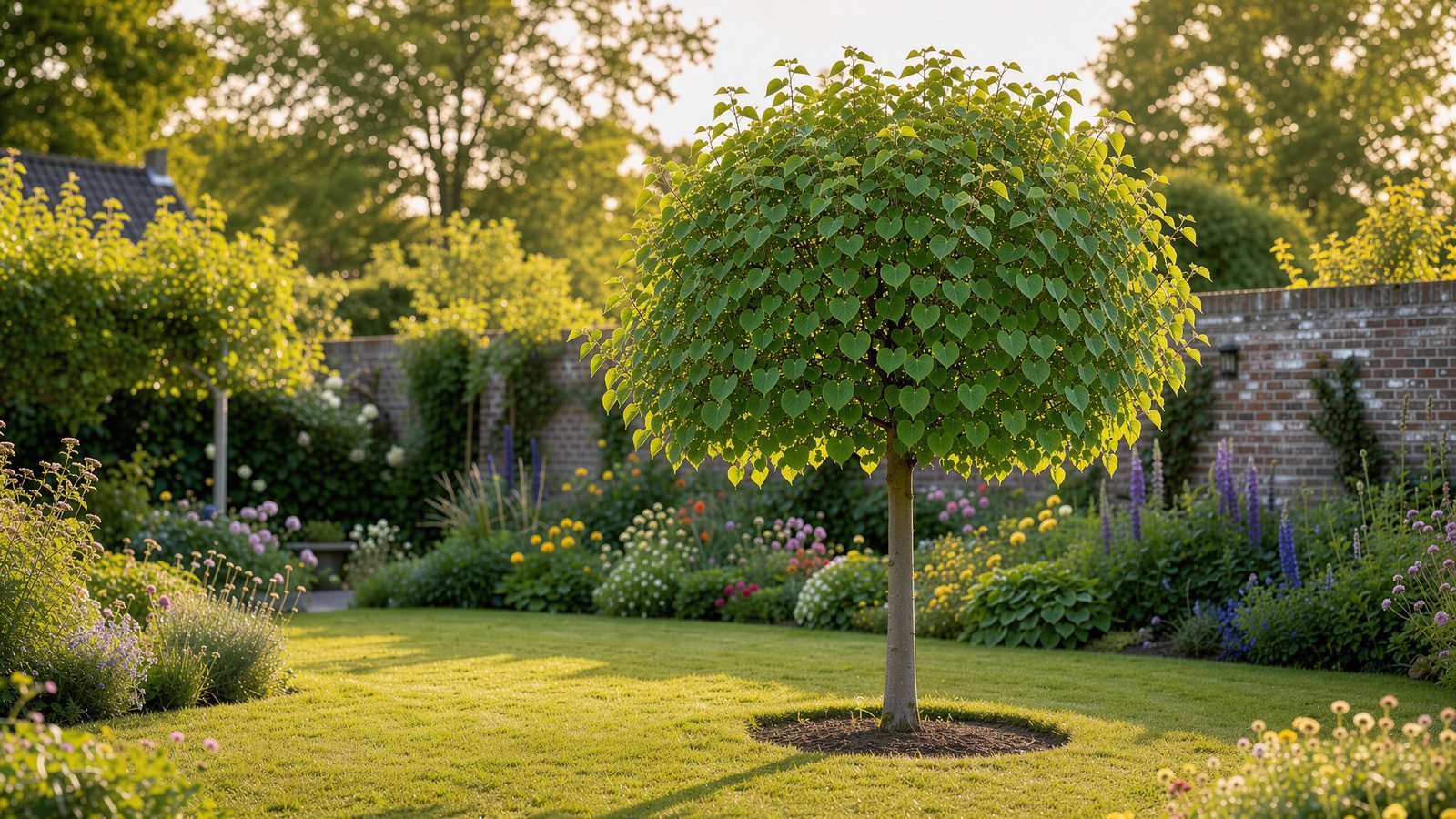 Winterlinde in een tuin op leemgrond