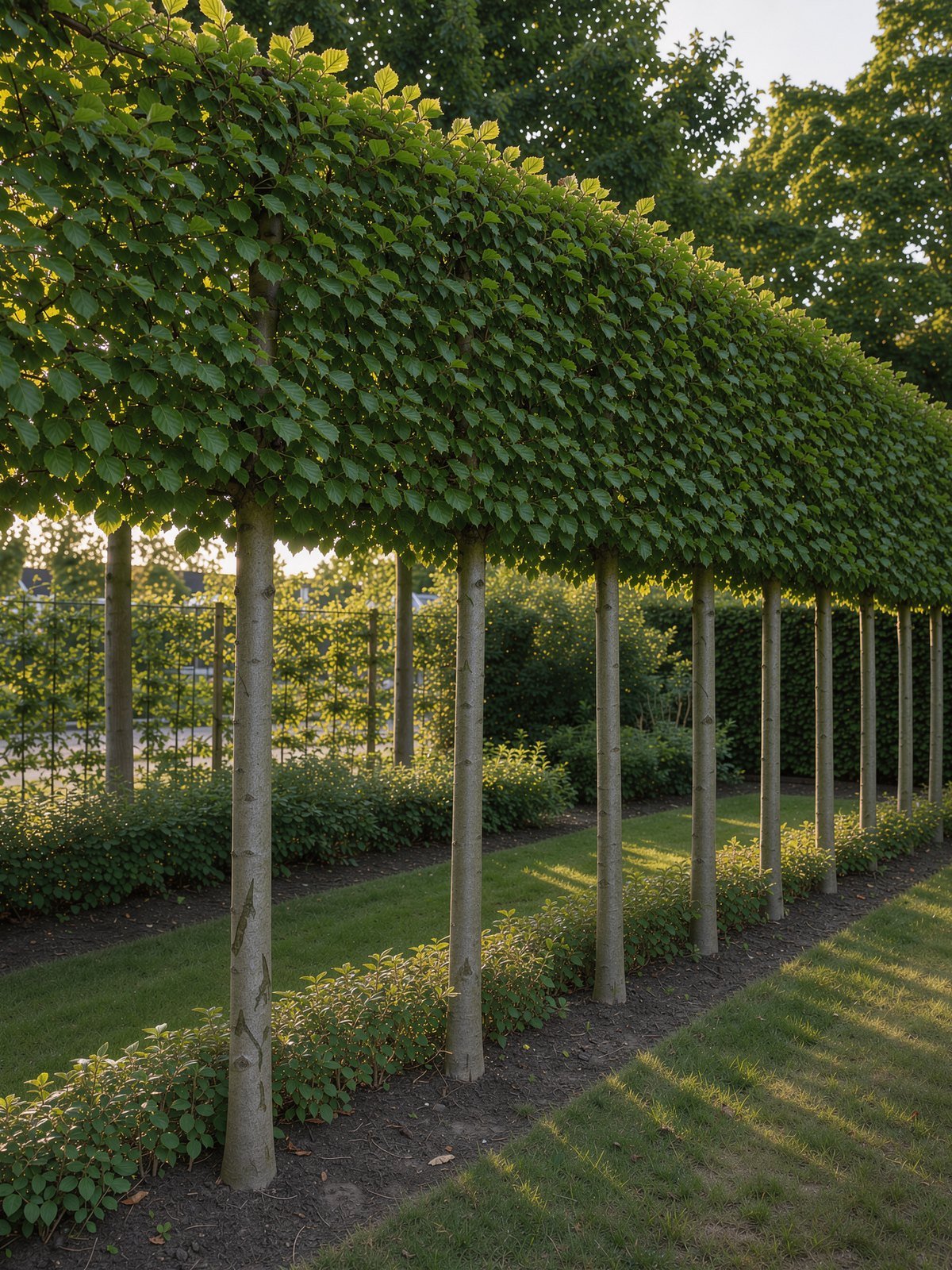 Haagbeuk (Carpinus betulus) in een tuin