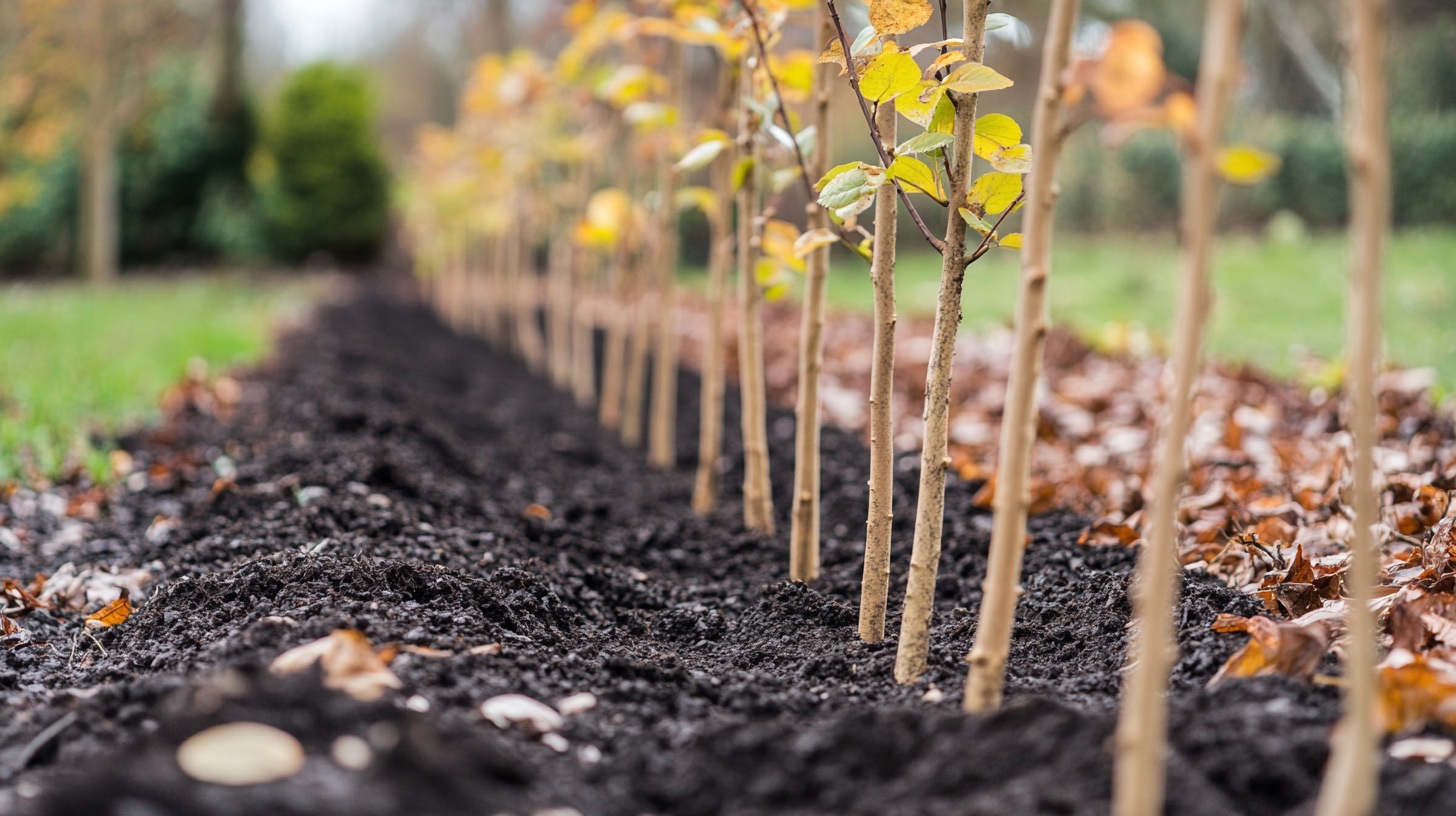 Kale-wortelhaag wordt in het najaar geplant in vochtige, verbeterde grond