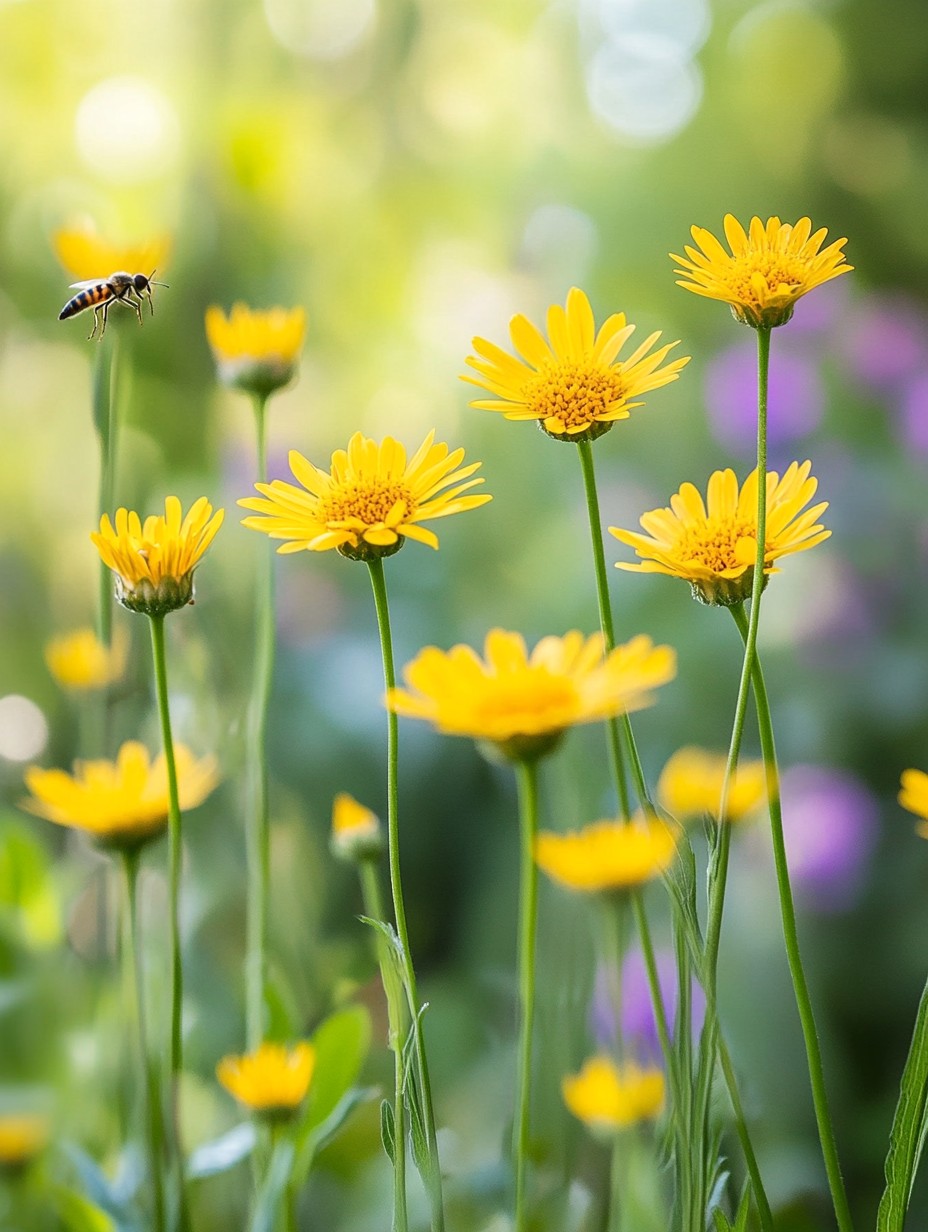 Inula magnifica — grote gele zonnewielen op 200 cm voor achterborder